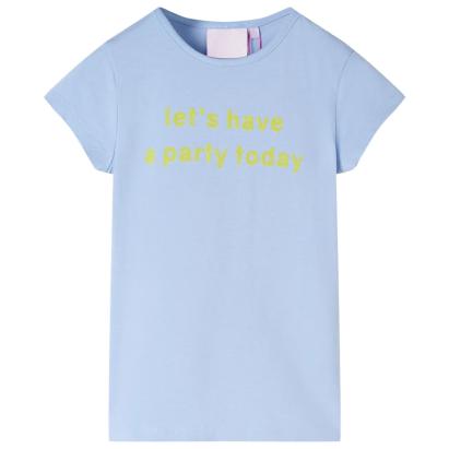 Tricou pentru copii, albastru deschis, 104 GartenMobel Dekor