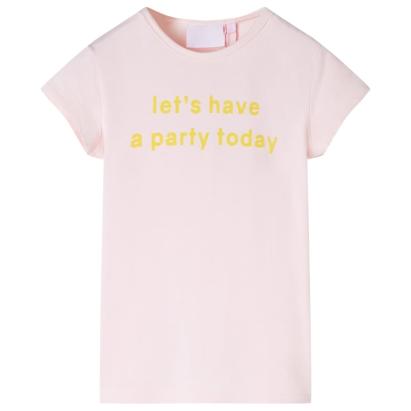 Tricou pentru copii, roz pal, 104 GartenMobel Dekor