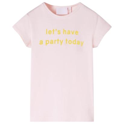 Tricou pentru copii, roz pal, 116 GartenMobel Dekor