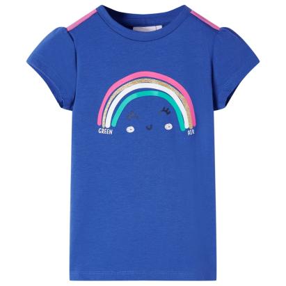 Tricou pentru copii, albastru cobalt, 116 GartenMobel Dekor
