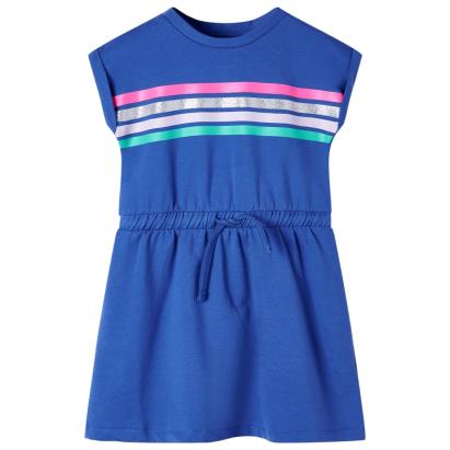Rochie pentru copii cu șnur, albastru cobalt, 104 GartenMobel Dekor