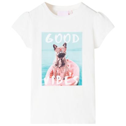 Tricou pentru copii, alb, 116 GartenMobel Dekor