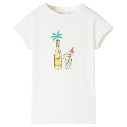 Tricou pentru copii, ecru, 116 GartenMobel Dekor