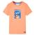 Tricou pentru copii cu mâneci scurte, portocaliu neon, 92 GartenMobel Dekor