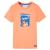 Tricou pentru copii cu mâneci scurte, portocaliu neon, 128 GartenMobel Dekor