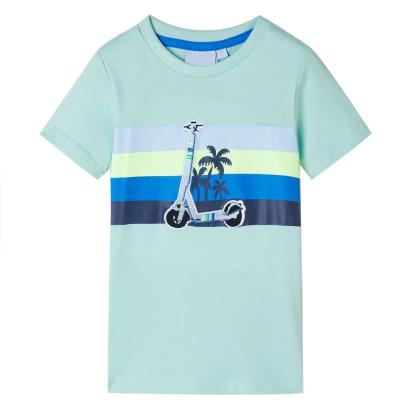 Tricou pentru copii, verde mentă deschis, 140 GartenMobel Dekor