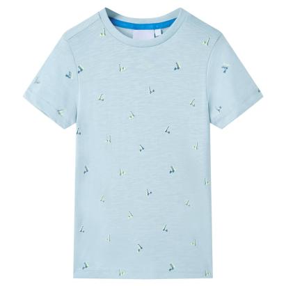 Tricou pentru copii, albastru deschis, 128 GartenMobel Dekor