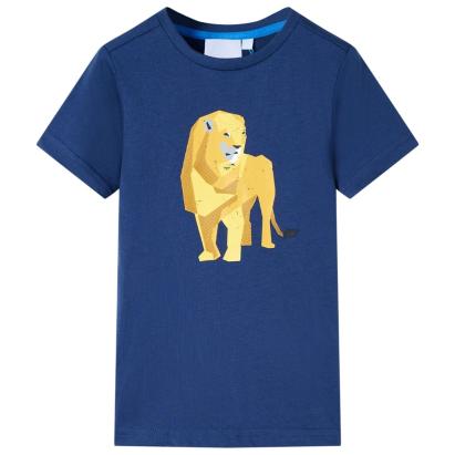 Tricou pentru copii, albastru închis, 104 GartenMobel Dekor