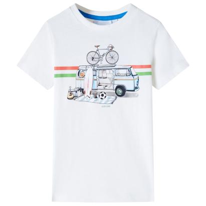 Tricou pentru copii, ecru, 116 GartenMobel Dekor