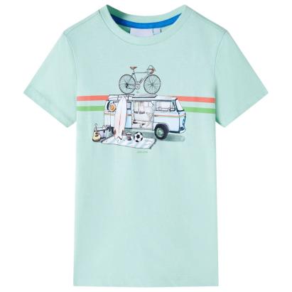 Tricou pentru copii, verde mentă deschis, 92 GartenMobel Dekor