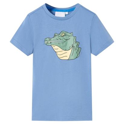 Tricou pentru copii, albastru mediu, 140 GartenMobel Dekor