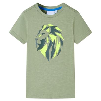 Tricou pentru copii, kaki deschis, 128 GartenMobel Dekor