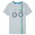 Tricou pentru copii cu mâneci scurte, gri, 104 GartenMobel Dekor