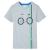 Tricou pentru copii cu mâneci scurte, gri, 128 GartenMobel Dekor