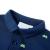 Tricou polo pentru copii, bleumarin, 140 GartenMobel Dekor