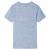Tricou pentru copii cu mâneci scurte, albastru melanj, 128 GartenMobel Dekor