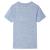 Tricou pentru copii cu mâneci scurte, albastru melanj, 140 GartenMobel Dekor