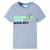Tricou pentru copii cu mâneci scurte, albastru melanj, 140 GartenMobel Dekor