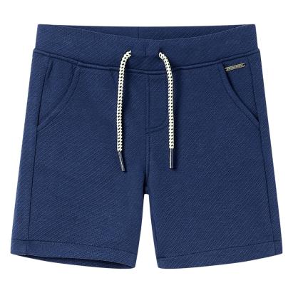 Pantaloni scurți pentru copii cu șnur, albastru închis, 140 GartenMobel Dekor