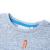 Tricou pentru copii, albastru melanj, 104 GartenMobel Dekor