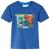 Tricou pentru copii, albastru închis melange, 128 GartenMobel Dekor