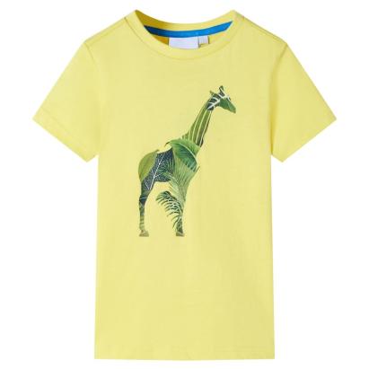 Tricou pentru copii, galben, 128 GartenMobel Dekor