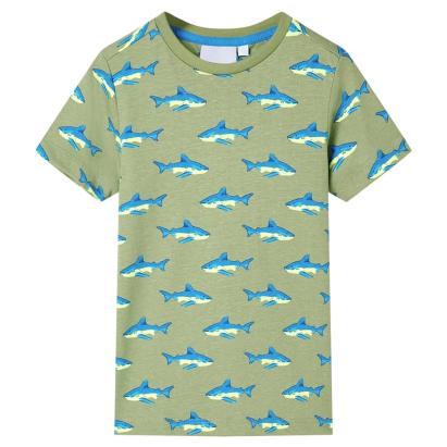 Tricou pentru copii, kaki deschis, 140 GartenMobel Dekor