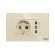 Priza Schuko + Universala Italiana cu Rama din Sticla LUXION, Standard Italian, 3M SmartElectro IntelligentHouse