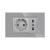 Priza Schuko + Universala Italiana cu Rama din Sticla LUXION, Standard Italian, 3M SmartElectro IntelligentHouse