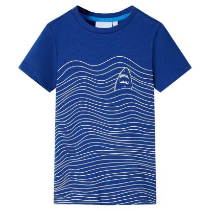 Tricou pentru copii, albastru închis, 128 GartenMobel Dekor