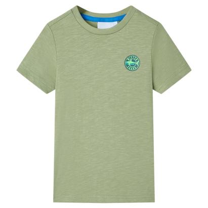 Tricou pentru copii, kaki deschis, 128 GartenMobel Dekor
