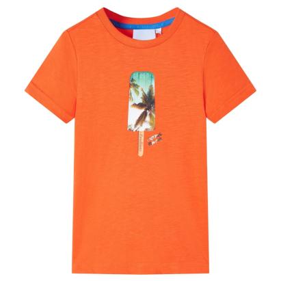 Tricou pentru copii, portocaliu închis, 116 GartenMobel Dekor
