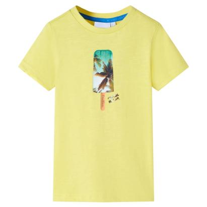Tricou pentru copii, galben, 128 GartenMobel Dekor