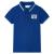 Tricou polo pentru copii, albastru închis, 104 GartenMobel Dekor