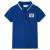 Tricou polo pentru copii, albastru închis, 128 GartenMobel Dekor