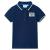 Tricou polo pentru copii, bleumarin, 140 GartenMobel Dekor