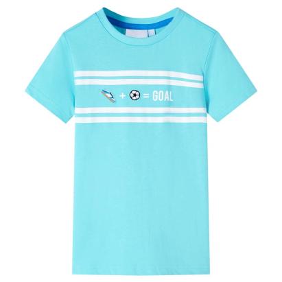 Tricou pentru copii, albastru verzui deschis, 116 GartenMobel Dekor