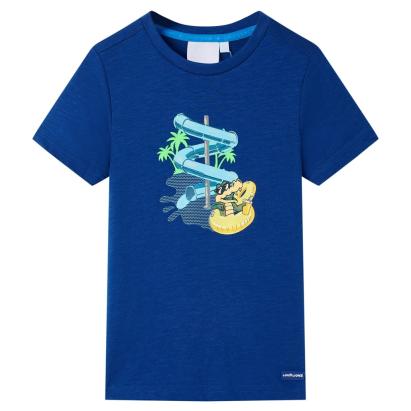 Tricou pentru copii, albastru închis, 128 GartenMobel Dekor