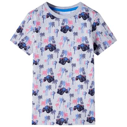 Tricou pentru copii, gri melanj, 92 GartenMobel Dekor