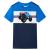 Tricou pentru copii, albastru și bleumarin, 140 GartenMobel Dekor