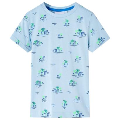 Tricou pentru copii, albastru deschis, 92 GartenMobel Dekor