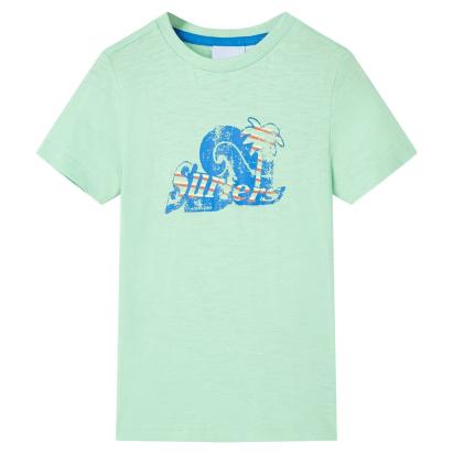 Tricou pentru copii, verde deschis, 128 GartenMobel Dekor