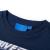 Tricou de copii cu mâneci lungi, bleumarin melanj, 128 GartenMobel Dekor