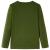 Tricou pentru copii cu mâneci lungi, kaki închis, 92 GartenMobel Dekor