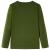 Tricou pentru copii cu mâneci lungi, kaki închis, 104 GartenMobel Dekor