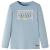 Tricou copii mâneci lungi,, albastru deschis, 104 GartenMobel Dekor