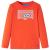 Tricou copii mâneci lungi, portocaliu aprins, 104 GartenMobel Dekor