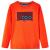 Tricou copii mâneci lungi, portocaliu aprins, 92 GartenMobel Dekor