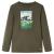 Tricou pentru copii cu mâneci lungi, kaki, 128 GartenMobel Dekor