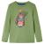 Tricou pentru copii cu mâneci lungi, kaki deschis, 104 GartenMobel Dekor
